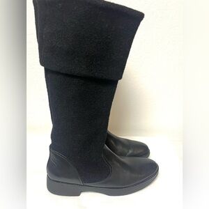 Fitflop Nisse Mixte Leather & Wool 
High Boots Black
Size 8